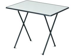 Kerti camping asztal SEVELIT 60 x 80 cm - antracit/fehér