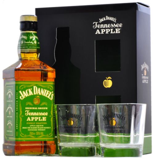 Jack Daniel's Tennessee Apple + 2 pohárral 35% 0,7L