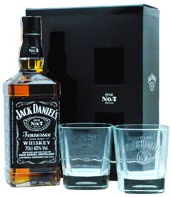 Jack Daniels Old N°. 7 + 2 pohárral 40% 0,7L