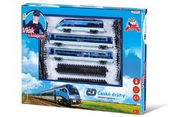 Cseh vasúti vonat készlet sínekkel 23 db