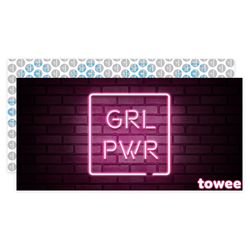Towee GIRL PWR gyorsan száradó törölköző, 80 x 160 cm