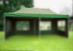 Tartalék tető összecsukható sátorhoz - 3 x 6 m - zöld