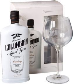 Colombian Ortodoxy Premium Aged Gin + 1 pohárral 43% 0,7L