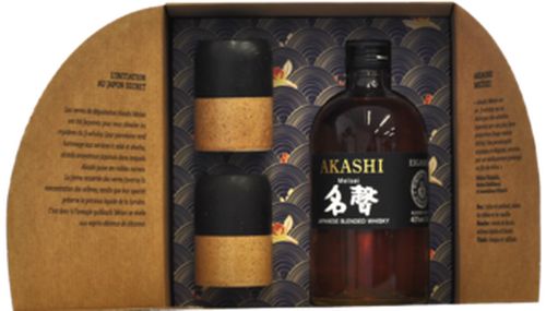 Akashi Meisei + 2 kerámiapoharak 40% 0,5L