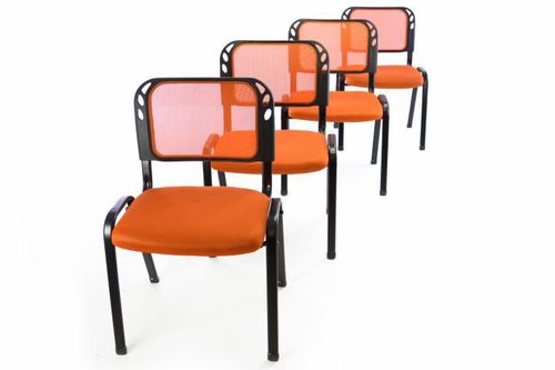 Rakásolható kongresszus szék készlet 4db - narancssárga