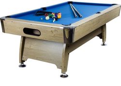 GamesPlanet® Biliárdasztal PREMIUM Kék világos 7ft