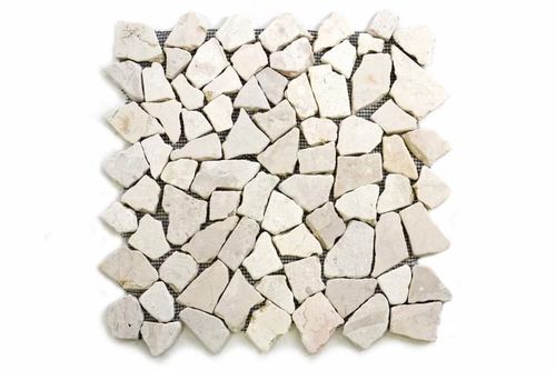 Márvány mozaik Garth, burkolat - krémszín