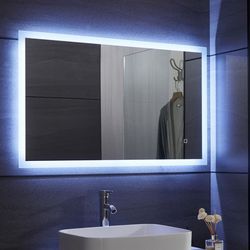 AQUAMARIN Fürdőszobatükör LED SP06 80 x 60 cm 28 W