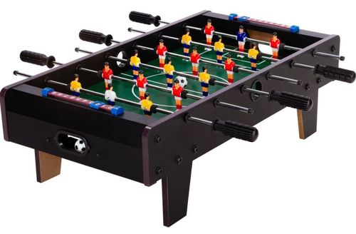 GamesPlanet® Csocsóasztal mini CHELSEA Fekete 70 x 37 cm