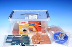 Teddies Építőkészlet Teifoc School Set műanyag dobozban