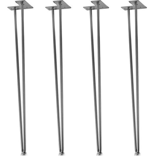 STILISTA Bútorláb 2 rúdból álló 71 cm ezüst