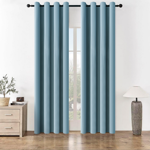 4Home Manila sötétítő függöny kék-szürke, 150 x 250 cm, kék