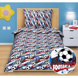 Pamut ágynemű Junior Futball, 140 x 200 cm, 70 x 90 cm